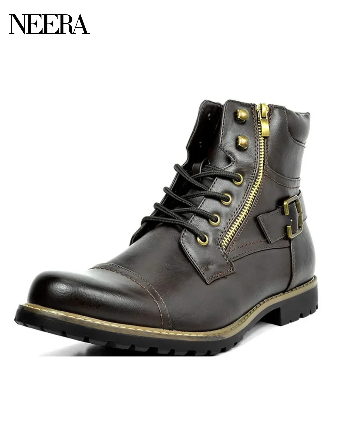 Damon | Leather lace boots