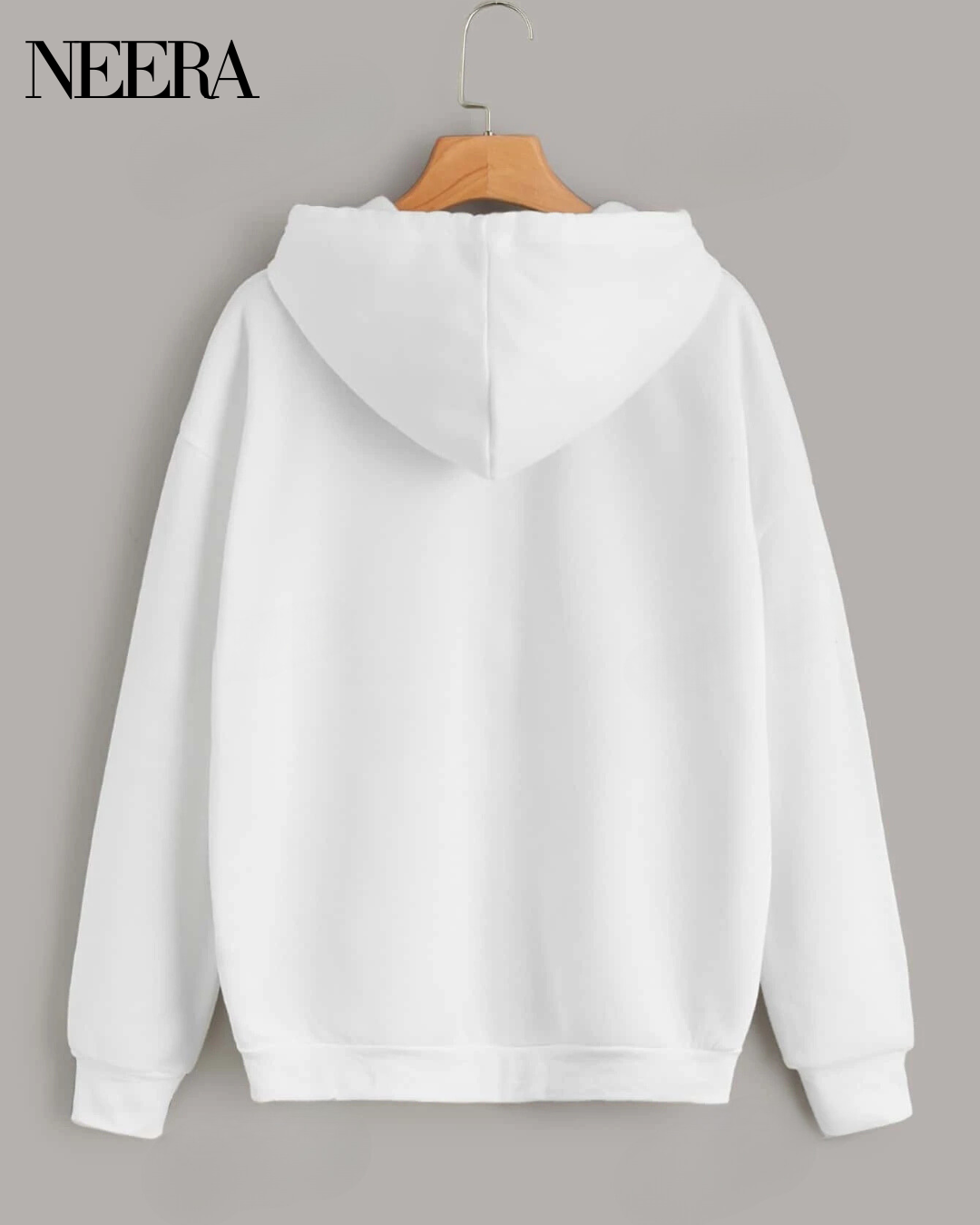 Sweatshirt with zip and hood