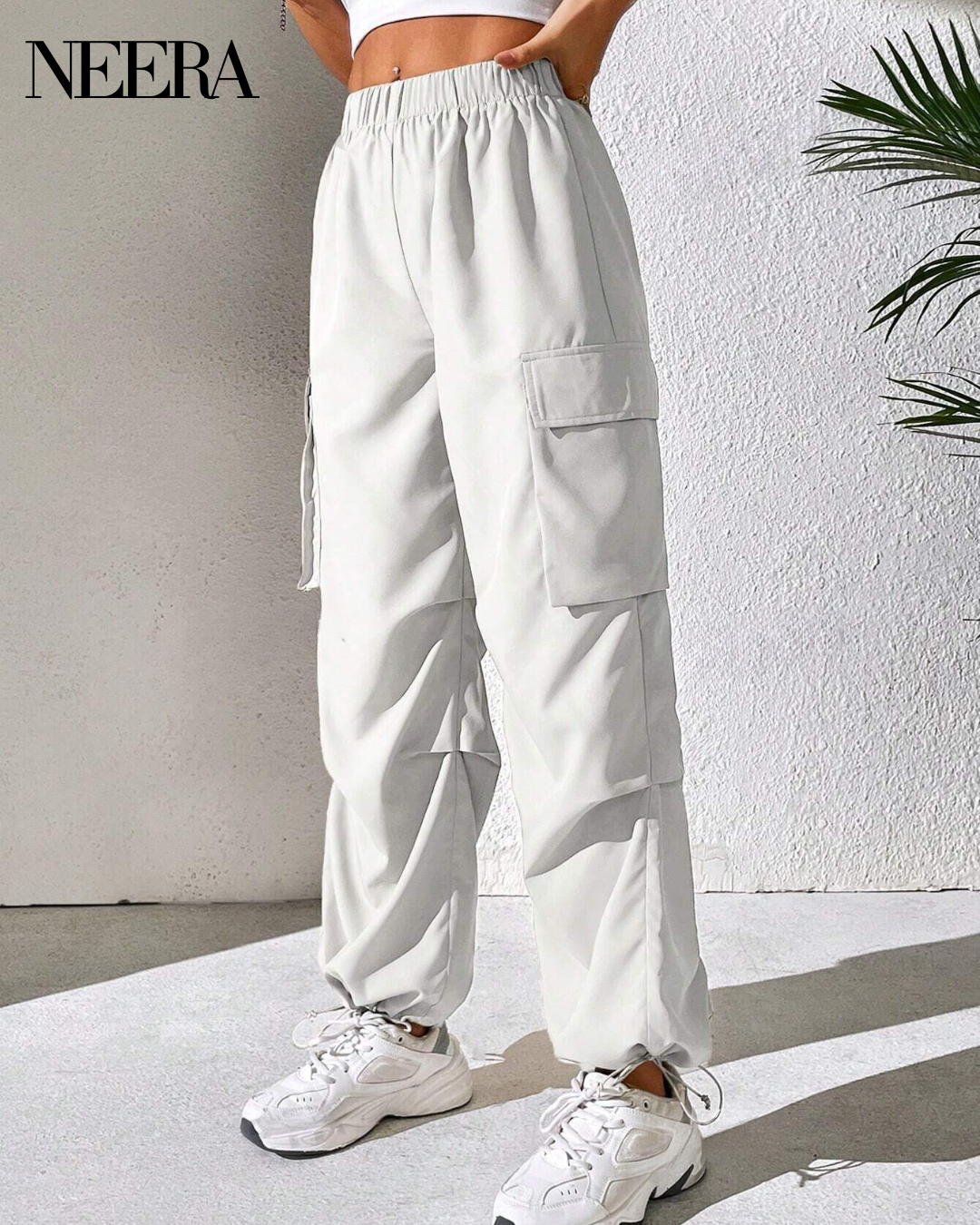 White Cargo Pants