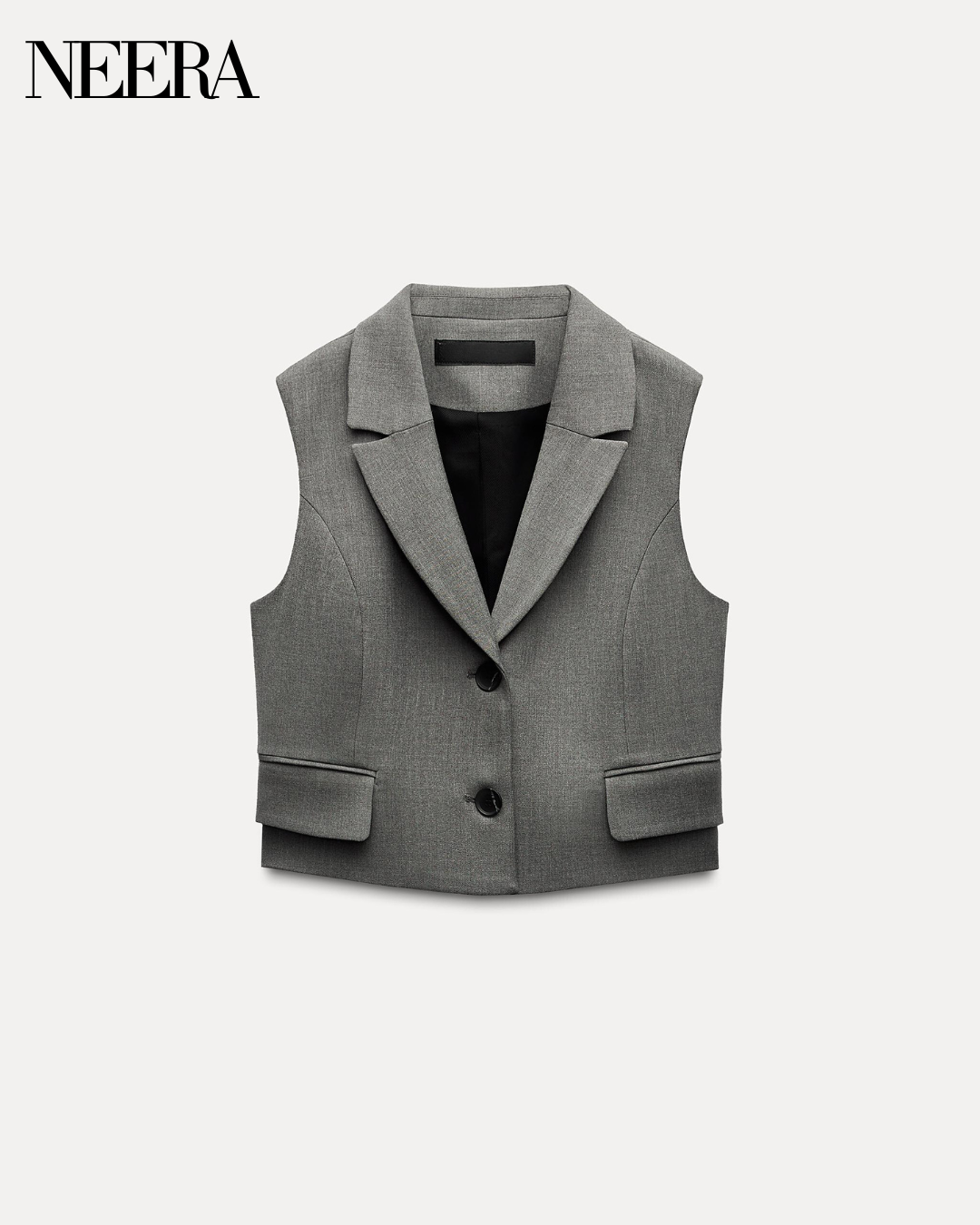 Elegant Vest with Pockets and Buttons