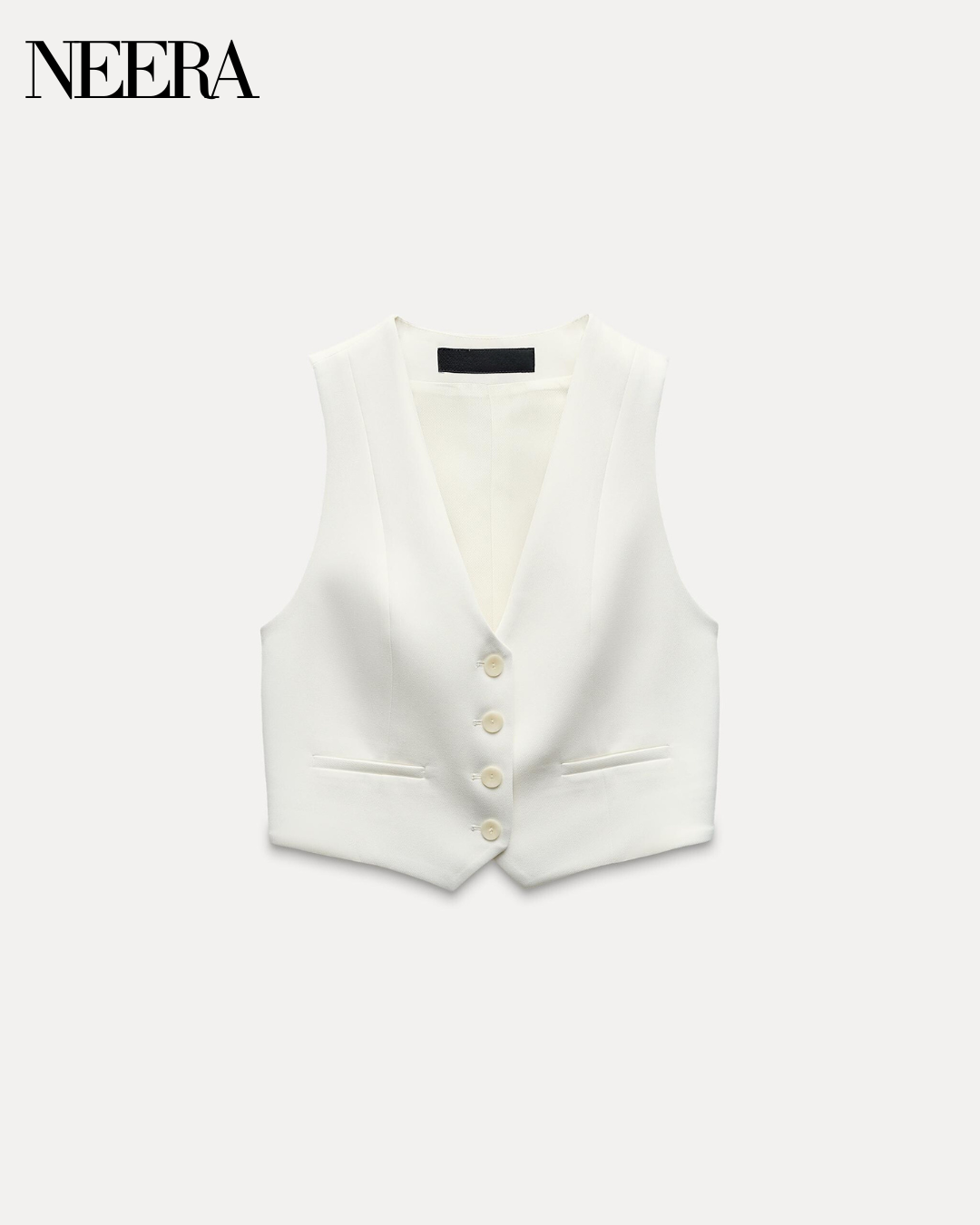 Women's Elegant Vest with Buttons