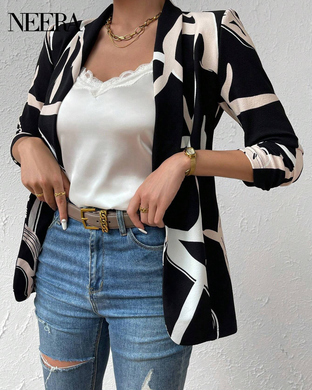 Abstract Pattern Blazer