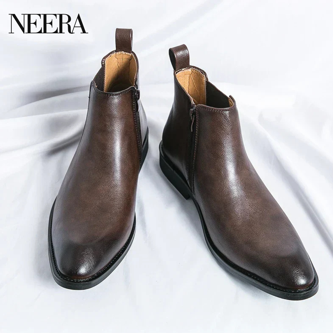 Cooper | Leather Chelsea boots with zip