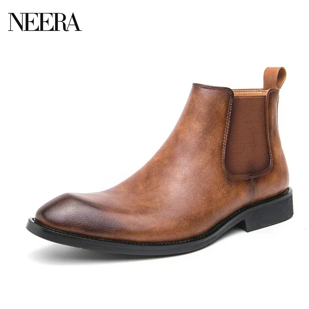 Cooper | Leather Chelsea boots with zip