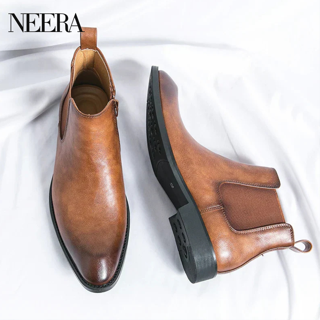 Cooper | Leather Chelsea boots with zip