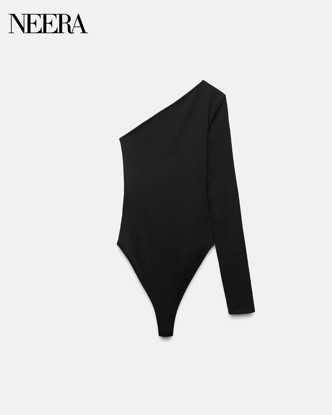 Asymmetrical Long Sleeve Bodysuit